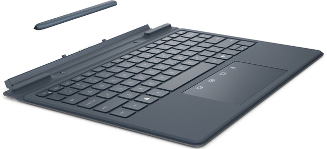 Dell Collaboration Keyboard - Pogo Pin Interface - CoPilot Hot Key(s) - English (US) - Tablet, Stylus - TouchPad, ClickPad - Aluminium - Membrane/Scissor Keyswitch - River Solid Light