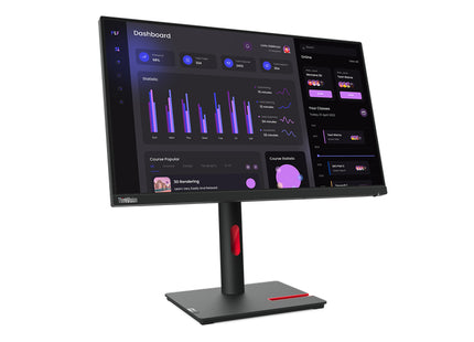 Lenovo ThinkVision T24i-30 24" Class Full HD LED Monitor - 16:9 - Raven Black - 23.8" Viewable - In-plane Switching (IPS) Technology - WLED Backlight - 1920 x 1080 - 16.7 Million Colors - 250 Nit - 4 ms - 60 Hz Refresh Rate - HDMI - VGA - DisplayPort...