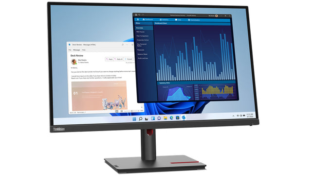 Lenovo ThinkVision T27p-30 27" Class 4K UHD LED Monitor - 16:9 - Black - 27" Viewable - In-plane Switching (IPS) Technology - WLED Backlight - 3840 x 2160 - 1.07 Billion Colors - 350 Nit - 4 ms - 60 Hz Refresh Rate - USB Type-C - HDMI - DisplayPort -...