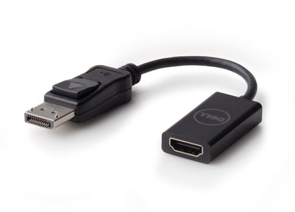 Dell Adapter - DisplayPort to HDMI 2.0 (4K) - DisplayPort/HDMI A/V Cable for Audio/Video Device - First End: DisplayPort Digital Audio/Video - Second End: HDMI 2.0 Digital Audio/Video - Supports up to 3840 x 2160