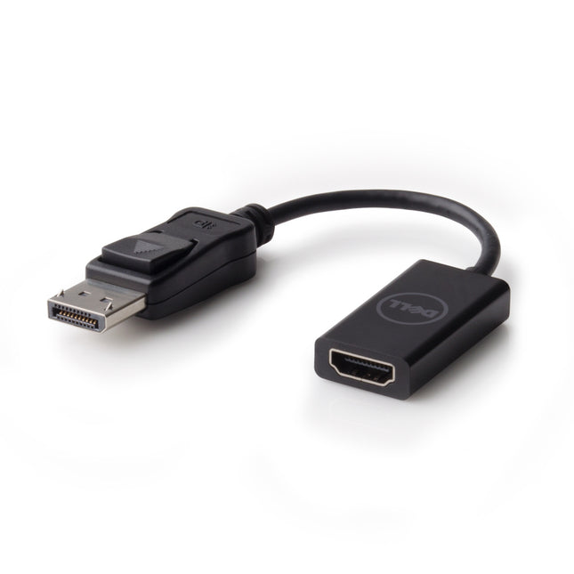 Dell Adapter - DisplayPort to HDMI 2.0 (4K) - DisplayPort/HDMI A/V Cable for Audio/Video Device - First End: DisplayPort Digital Audio/Video - Second End: HDMI 2.0 Digital Audio/Video - Supports up to 3840 x 2160