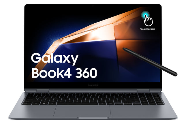 Samsung Galaxy Book4 360 NP754QGK-KG1US laptop Intel Core 7 150U Hybrid (2-in-1) 39.6 cm (15.6") Touchscreen Full HD 16 GB LPDDR5x-SDRAM 512 GB SSD Wi-Fi 6E (802.11ax) Windows 11 Home Grey