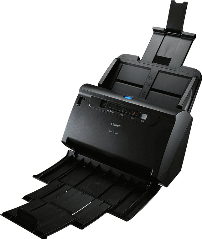 Canon imageFORMULA DR-C230 Sheetfed Scanner - 600 dpi Optical - 30 ppm (Mono) - 30 ppm (Color) - Duplex Scanning - USB
