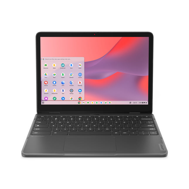Lenovo 500e Yoga Chromebook Gen 4 82W4001SUS 12.2" Touchscreen Convertible 2 in 1 Chromebook - WUXGA - 60 Hz - Intel N-Series N100 - 8 GB - 64 GB Flash Memory - English Keyboard - Graphite Gray - Intel Chip - 1920 x 1200 - ChromeOS - Intel UHD Graphi...