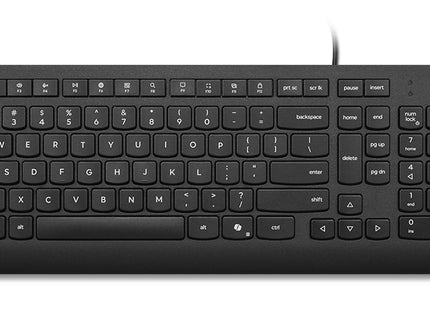 Lenovo Essential Wired Keyboard Black US English - Cable Connectivity - USB Type A Interface - CoPilot Hot Key(s) - Windows 10, Windows 11 - English (US) - PC - Plunger Keyswitch - Black
