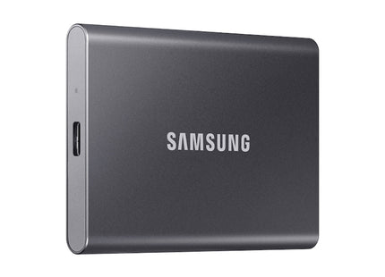 Samsung T7 MU-PC1T0T/AM 1 TB Portable Solid State Drive - External - PCI Express NVMe - Titan Gray - Gaming Console, Smartphone, Tablet, Desktop PC Device Supported - USB 3.2 (Gen 2) Type C - 1050 MB/s Maximum Read Transfer Rate - 256-bit Encryption ...