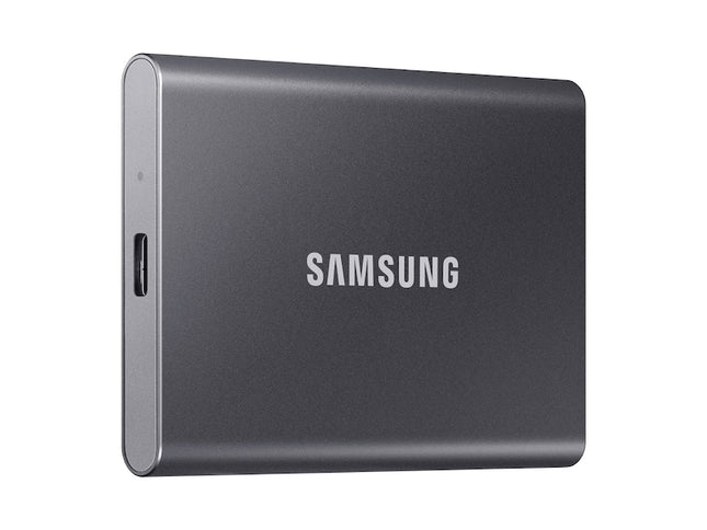 Samsung T7 MU-PC1T0T/AM 1 TB Portable Solid State Drive - External - PCI Express NVMe - Titan Gray - Gaming Console, Smartphone, Tablet, Desktop PC Device Supported - USB 3.2 (Gen 2) Type C - 1050 MB/s Maximum Read Transfer Rate - 256-bit Encryption ...