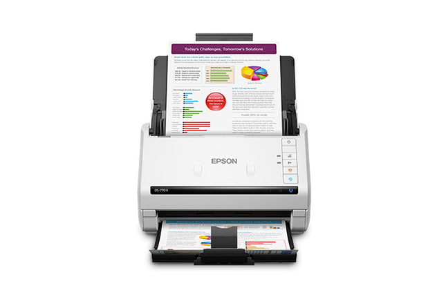 Epson DS-770 II Large Format Sheetfed Scanner - 600 dpi Optical - 24-bit Color - 24-bit Grayscale - 45 ppm (Mono) - 45 ppm (Color) - Duplex Scanning - USB