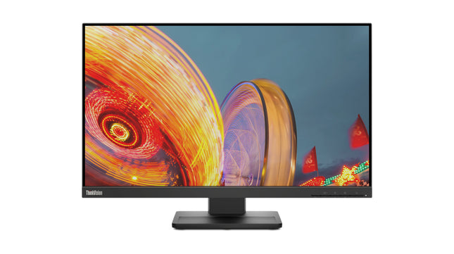 Lenovo ThinkVision E24q-20 24" Class WQHD LED Monitor - 16:9 - Raven Black - 23.8" Viewable - In-plane Switching (IPS) Technology - WLED Backlight - 2560 x 1440 - 16.7 Million Colors - 300 Nit - 4 ms - 75 Hz Refresh Rate - Speakers - HDMI - DisplayPo...