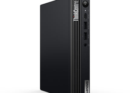 Lenovo ThinkCentre M70q Gen 5 12TD001MUS Desktop Computer - Intel Core i3 14th Gen i3-14100T - 16 GB - 256 GB SSD - Tiny - Black - Intel Q670 Chip - Windows 11 Pro - Intel UHD Graphics 730 DDR5 SDRAM - English Keyboard - IEEE 802.11ax Wireless LAN - 65 W