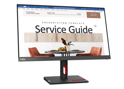 Lenovo ThinkVision S24i-30 24" Class Full HD LED Monitor - 16:9 - Raven Black, Storm Gray - 23.8" Viewable - In-plane Switching (IPS) Technology - WLED Backlight - 1920 x 1080 - 16.7 Million Colors - 250 Nit - 4 ms - 100 Hz Refresh Rate - HDMI - VGA ...