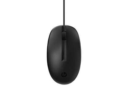 HP 125 Wired Mouse - Optical - Cable - USB - 1200 dpi - Scroll Wheel - 3 Button(s) - 1