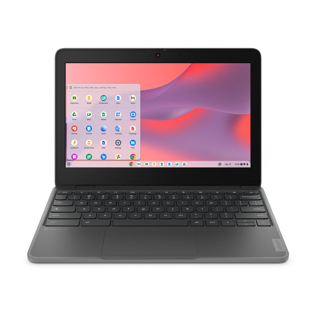 Lenovo 100e Chromebook Gen 4 (Intel) Intel® N N100 29.5 cm (11.6") HD 4 GB LPDDR5-SDRAM 32 GB eMMC Wi-Fi 6 (802.11ax) ChromeOS English Grey
