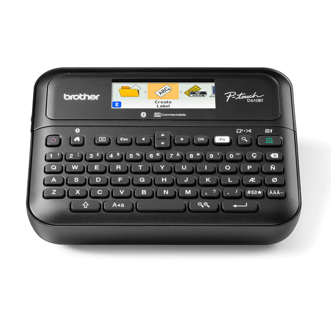 Brother P-touch Business Professional Connected Label Maker with Case PTD610BTVP - Brother P-touch Business Professional Connected Label Maker PT-D610BTVP with Bluetooth® Connectivity, includes Carry Case and 4m Black Print on Clear Sample Label Tape...